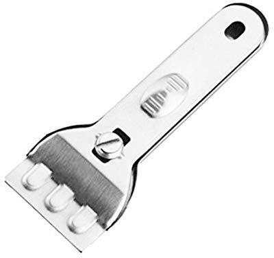 Zonfer 1pc Verre Halogène Céramique Cuisson Four Grattoir, pour Enlever Durites, Décorateurs Peinture Enlèvement De Colle Grattoir, Non Scratch