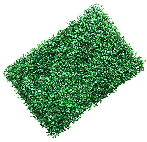 12 pièces 40 x 60 cm Panneau artistique Haie murale Décor Fake Clôture Buis Panneaux Maison Plante artificielle Tapis d'herbe Plaque Feuillage Herbe Cuisson Haie brise-vue Plantes Décoration murale