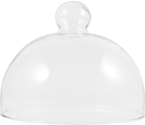 HOLIDYOYO Plat À Gâteau En Verre Transparent Avec Couvercle - Support À Dessert Élégant Pour Maison Restaurant Et Pâtisserie - Protection Des Aliments Et Présentation