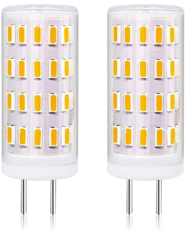 Tupolife GY6.35 LED Dimmbar LED Steckbirnen 12V 3W Warmweiss 3000K, ersatz GY6.35/G6.35 30W-35W Halogen Stiftsockellampe, 350LM AC/DC 12-24V, 2 Stück