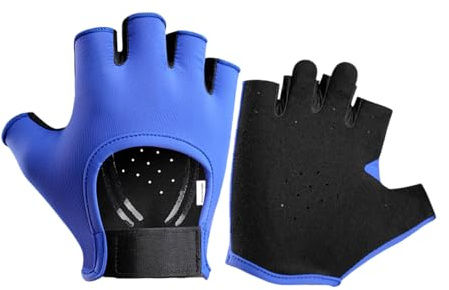 Luyismer Sport halvfingerhandske andningsbar fingerlös fitness cykling internt glidmotstånd tunn träning halvfinger fitnesshandske