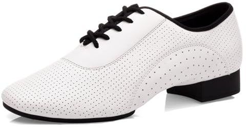 Sekiueo Herr Oxford-dansskor med gummidelad sula latin ballroom salsa tango karaktärsskor