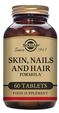 Solgar Fórmula estética, Para pelo, piel y uñas, Aroma Vainilla, 60 Unidades (Paquete de 1)