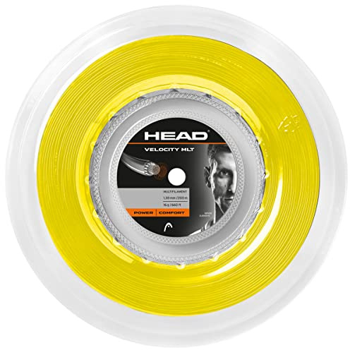 HEAD Velocity MLT Rouleau de Corde de Tennis Unisexe pour Adulte Jaune 1,35 mm/15 l