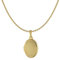 Acalee Damen-Halskette mit Medaillon Gold 333/8 Karat zauberhafter Halsschmuck für Frauen, elegante Geschenkidee für Damen, 30-3006-45 45 cm