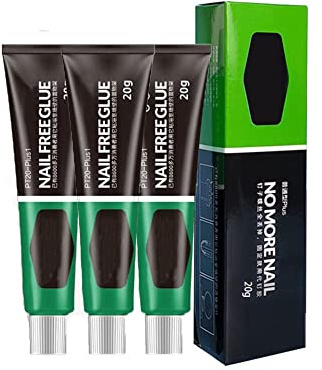 ZUICC 3Pcs All-Purpose Glue, Nail-Free Glue Adhesive Sealant,Colle Tout Usage, Super Colle Tout Usage, Mastic AdhéSif sans Clous, Super Colle Universelle pour RéSine CéRamique Verre MéTal