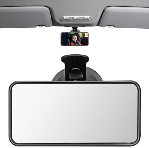 Obidodi Rear View Mirror for Driving Test, Universal Car Interior Mirrors, Driving Test Mirror for Examiner, Car Rearview Mirror Driving Instructor Learner Examiner Mirror with Suction Cup