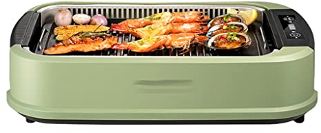 LaMaMe Parrilla eléctrica sin Humo para Interiores, Plancha, Estufa de Hierro Fundido, sartén, Utensilios para Hornear, Plancha para Hornear, máquina de Barbacoa de 220V