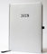 2025 Buchkalender Chefplaner A5 1 Tag 1 Seite auch sonntags silber metallic