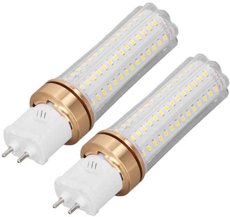 FTVOGUE 2 Pezzi 20W G12 LED Lampadina a Mais Facile Installazione 2000LM Angolo di Illuminazione a 360 Gradi Chip SMD LED Lampadina a Mais per Lampade da Terra a Soffitto Casa (Luce calda)