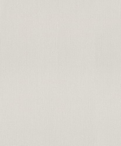 Rasch Papel pintado 312362 – Papel pintado en color gris claro con superficie estructurada y aspecto tejido; aspecto textil, 10,05 m x 0,53 m (largo x ancho)