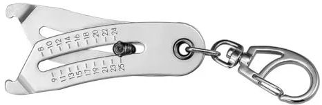 Laroal Misuratore di Filettatura preciso Misuratore di Dimensione delle Viti Portachiavi Calibro di Filettatura per Dadi e bulloni Strumenti di misurazione