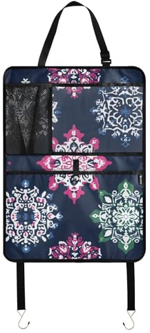 Protector de asiento de coche con tablet para organizar el asiento trasero del coche