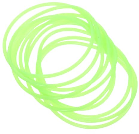 FIXOSHEE Braccialetti Luminosi in Silicone Elastico Fosforescenti per Feste Unisex, 2,5mm, 10 Pezzi, Accessori per Compleanni, Concerti e Rave, Braccialetti Sottili Anni 90 per Ragazzo