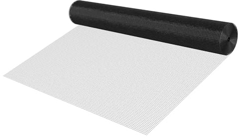 VEVOR Hardware Cloth 72 in x 100 ft, 1/2 in 19 Gauge Galvanized Wire Mesh Roll, Weather-Resistant Vinyl Coated Chicken Wire Fencing, Heavy Duty Welded Garden Plant Fencing for Rabbit Cage Snake Fence