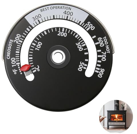Termómetro Magnético Para Estufa, Medidor De Temperatura Para Tubo De Estufa, Accesorios Para Chimenea De Leña Redonda, Horno, Estufa De Leña, Gas, Estufa De Pellets