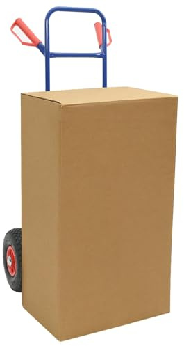 vidaXL Carrello Manuale Blu e Rosso 49,5 x 53 x 114 cm Acciaio, Garage, Rettangolare, Industriale, Pieghevole, Soluzione di Stoccaggio Multifunzionale, Ottimizzazione dello Spazio, Design Durevole
