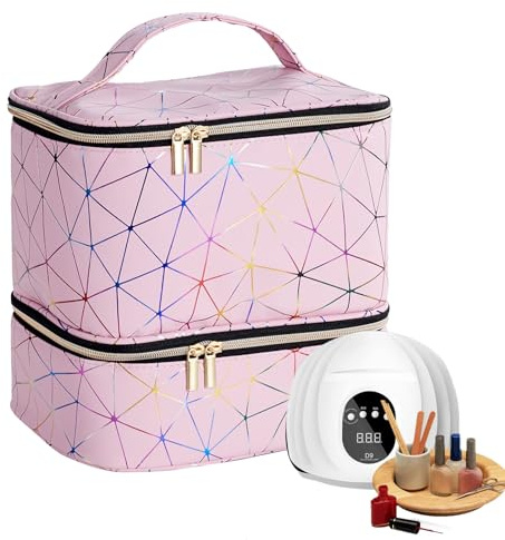 Sac de rangement pour vernis à ongles,organisateur de vernis à ongles 30 bouteilles | Organisateurs et rangements pour,Organisateur de sac de à, organisateur de stockage d'ongles