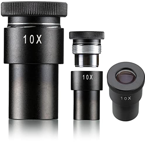 Bresser Mikroskop Weitfeld Okular WF-10x mit Mikrometer-Skala zur Vermessung von Präparaten