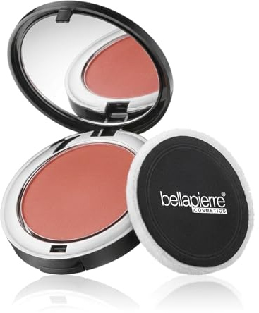 bellapierre Compact Mineral Blush Warms Complexion for a Healthy Glow | Non-Toxic & Paraben Free | Hypoallergenic & Safe for All Skin Types – 10 Grams – Amaretto