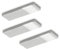 NABER Yolo Neo LED Set-3 Unterbauleuchte / Edelstahlfarbig / 3 Watt / Warmweiß