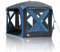 your GEAR Pop Up Pavillon Levanzo Event Dome Shelter 8,5 m² UV 50+ Schutz Zelt für 4-6 Personen Familienzelt Stehhöhe Bodenwanne Wasserdicht 5000 mm Blau Grau