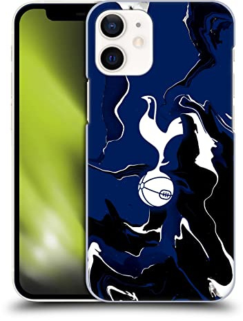 Head Case Designs Officially Licensed Tottenham Hotspur F.C. Marble Badge Hard Back Case Compatible With Apple iPhone 12 Mini