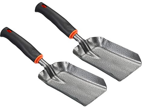 PATIKIL Garden Trowel, 3 Pack Gardening Square Hand Shovel Garden Square Head Shovel Flower Beds Transplant Tool for Planting Weeding Digging