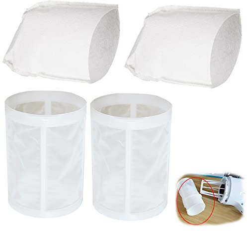 KiimSin 2 Vorfilter + 2 Pre Filter für Makita CL100 / 106/180 DCL180 Staubsaugerzubehör, Vorfilter Teil 451208-3, Filter Teil 443060-3