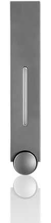 Ezweiji Dispenser manuale di sapone a parete per gel doccia shampoo balsamo sapone liquido, dispenser di sapone senza trapano con finestra trasparente (Grigio una tazza)
