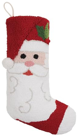 Santa with Pom Hook Stocking by Peking Handicraft