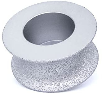 Diamond Cutting Discs for Angle Grinder ， Diamond Grinding Wheel Vacuum Brazed Full Bullnose Diamond Router Bit Profiling Wheel for Stone Granite Edge Abrasive,25mm(35mm)