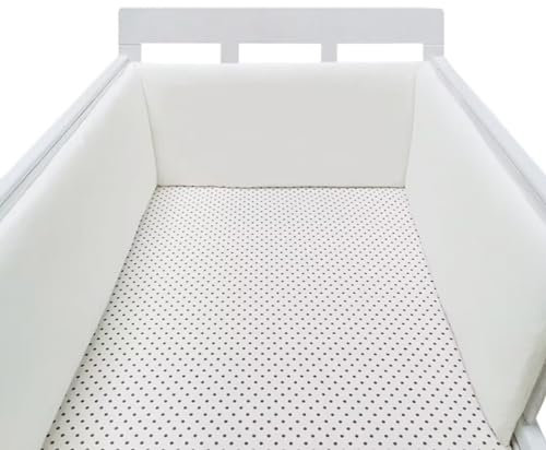 Evimstil Baby Bettumrandung Nestchen Babybett Umrandung Bettumrandung Babybett, Umrandung Babybett, Babybett Umrandungen, Nestchen Babybett Kinderbett Umrandung, Größe: ca. 30x120cm #1