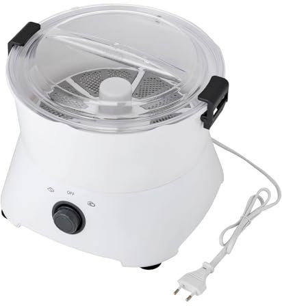 KiwiHood Pelapatate elettrico 85W pelapatate professionale con coperchio trasparente, lame in acciaio inox, grande capacità per cucine e ristoranti