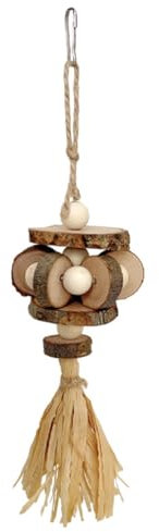 Giocattolo da masticare per uccelli, in legno di frutta, per piccoli animali domestici, per scoiattoli, migliora la salute dei denti