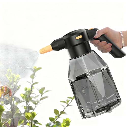 Spruzzatore Elettrico per Autolavaggio, Annaffiatoio Automatico da 2 Litri, Spruzzatore di Schiuma con Beccuccio Regolabile, Flacone Spray per Piante per Giardinaggio, Fertilizzazione e Pulizia