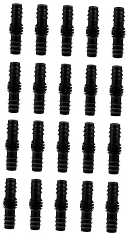 UPKOCH 20piezas Conector De Tubería De Riego por Goteo Negro para Sistemas De Riego por Goteo para Jardín y