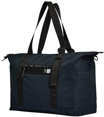 ANTLER Essential Weekender Bag, Lightweight Travel Holdall, Navy Blue