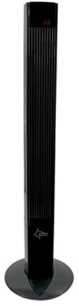 SUNTEC Ventilateur Colonne CoolBreeze 12000 TV | Tour de ventilation oscillante avec télécommande 45 W | 3 niveaux de Vitesse - Minuterie ( 1 - 12 heures) 120 cm,3 Vitesses, | Ecran LED avec affichage de la température| Silence Extrême | Noir