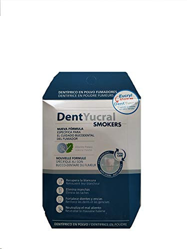 Eucryl Polvo Dentífrico para Fumadores, 50 gramos
