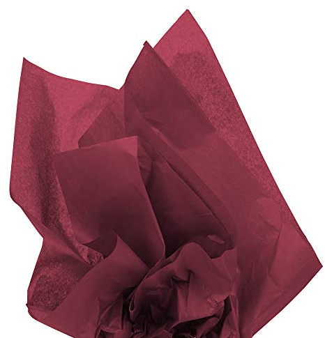 JAM PAPER Tissue Paper - Burgundy - 10 Sheets/Pack
