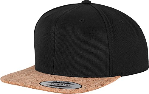 Flexfit Uni Cork Snapback Mütze, Black, one Size