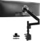 VIVO Premium Aluminium verlängerter Monitorarm für Ultrawide Monitore bis zu 124,5 cm und 15 kg, Einzel-Tischhalterung, pneumatische Höhenverstellung, max. VESA 100 x 100, schwarz, STAND-V101GT