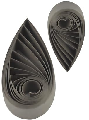 ODETOJOY papel de quilling de 5 mm gris oscuro, Quilling Papel 5mm para manualidades quilling papel de filigranas tiras de papel de 120 gramos y 52 cm, 240 unids