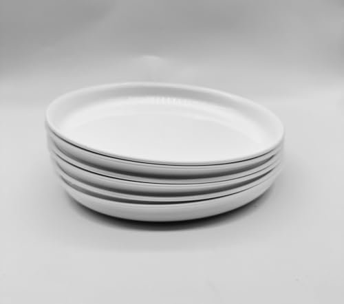 Kimmel Teller 18cm 6 Stück im Set Farbe weiß Speiseteller Partygeschirr Kindergeschirr Campinggeschirr Plastikgeschirr Kunstsoffgeschirr