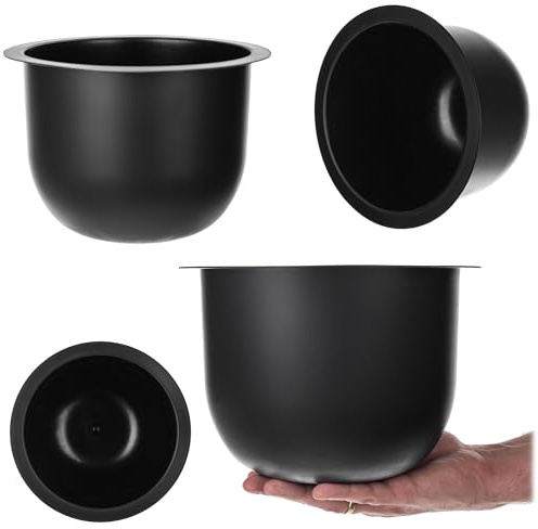 KADAX Utilisation pour support de fleurs Aytre, diamètre : 24 cm, pot pour support de plantes, insert en plastique, pot de fleurs pour support de pots de fleurs, noir