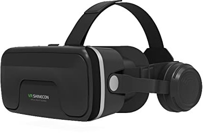 Virtual Reality VR Headset, Head mounted high fidelity headphones, Compatible with iOS/Android Devices, for iPhone/Samsung Mobile Phones, Ideal for Movies and Gaming