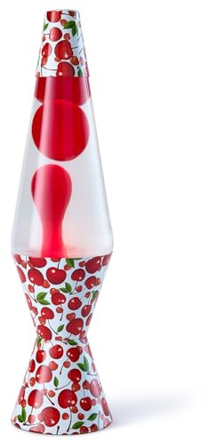 Spencer Gifts Lava® Lamp - 14.5 Cherry - The Original Motion Lamp - Red Wax