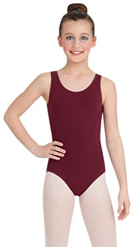 Capezio girls Classic High-neck Tank athletic leotards, Burgundy, 8 10 US