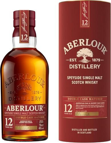 Aberlour 12 Jahre Highland Single Malt Scotch Whisky - Mit Geschenkverpackung - Schottischer Double Cask Matured Scotch – 1 x 0,7 l